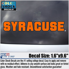 Syracuse Block Letters Decal