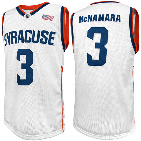 Original Retro Brand Men's Gerry McNamara White Syracuse Orange Alumni Commemorative Classic Basketball Jersey - White