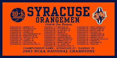 Syracuse Felt 2003 Basketball National Championship Banner