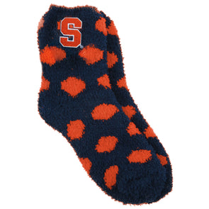 Zoozatz Youth Fuzzy Polka Dot Socks