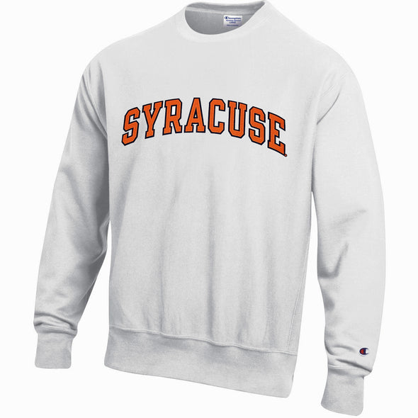 Champion Heavyweight Reverse Weave 2 Color Syracuse Twill Crew Neck Sweatshirt