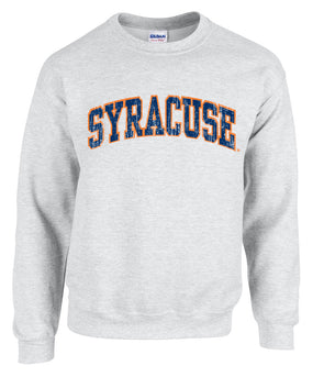 Distressed Syracuse Crew Neck Sweatshirt