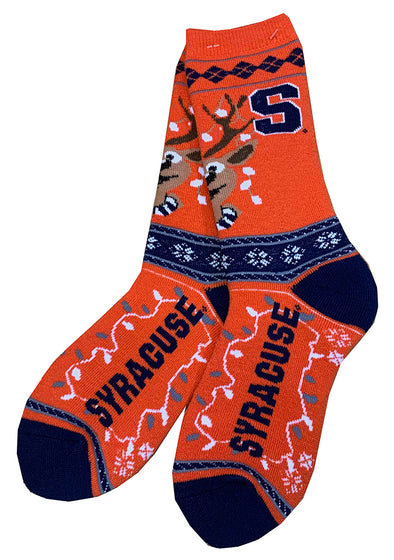 Bare Feet Syracuse Holiday Reindeer Sock