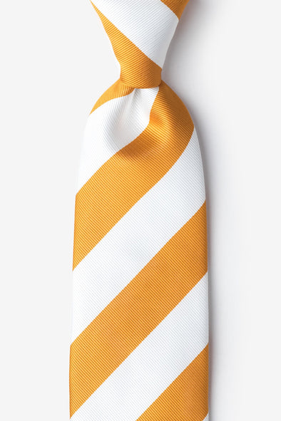 Cambridge Orange/White Striped Tie