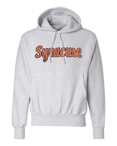 Champion Heavyweight Reverse Weave Tackle Twill Script Syracuse Hoodie