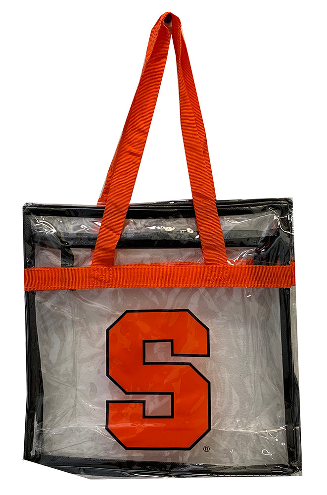 Block S Clear Gameday Tote – The Original Manny's - Syracuse Team Shop
