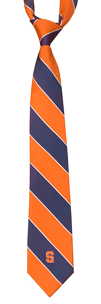 Donegal Bay Orange/Navy Striped with Block S Tie