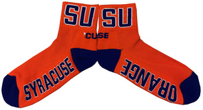 Donegal Bay Orange/Navy Syracuse Quarter Socks