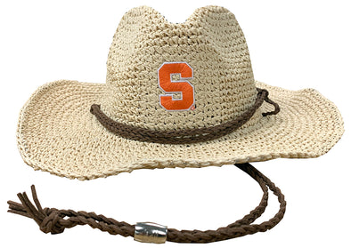 LogoFit Sahara Crushable Cowboy Hat with Braided Leather Cords
