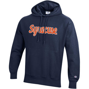 Champion Heavyweight Reverse Weave Tackle Twill Script Syracuse Hoodie