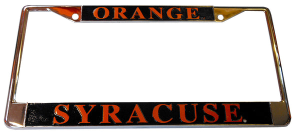 R&D Syracuse Orange License Plate Frame