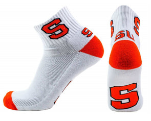 Donegal Bay White/Orange 1/4 Sock